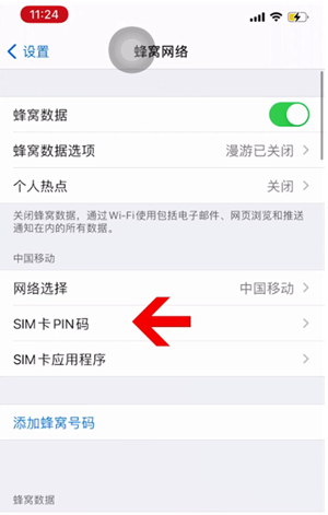 电白苹果14维修网分享如何给iPhone14的SIM卡设置密码 